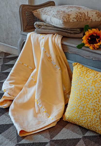 Calyz Layered Yellow Summer Throw